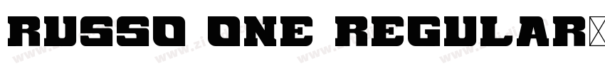 Russo One Regular字体转换